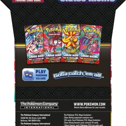 Pokemon TCG - Mega Evolution - Chaos Rising (ME4) - Sleeved Booster Pack (English)