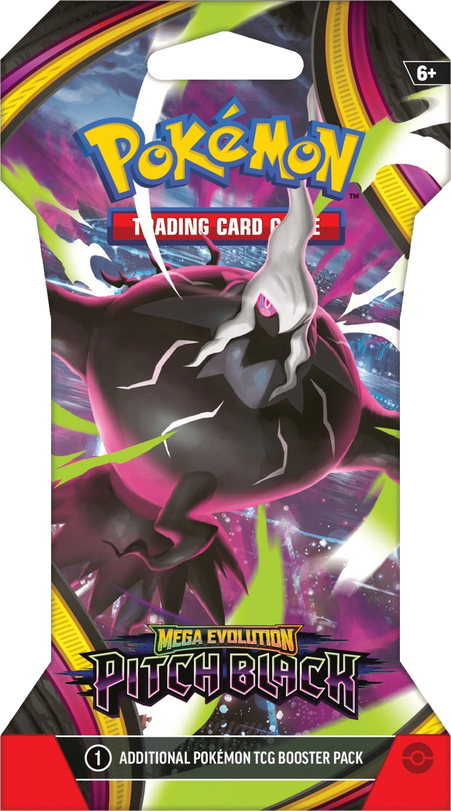Pokemon TCG - Mega Evolution - Pitch Black (ME5) - Sleeved Booster Pack (English)